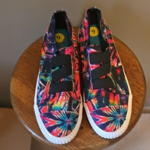 Womens BLOWFISH Tie-Dye Slip-On Sneakers - Multicolor